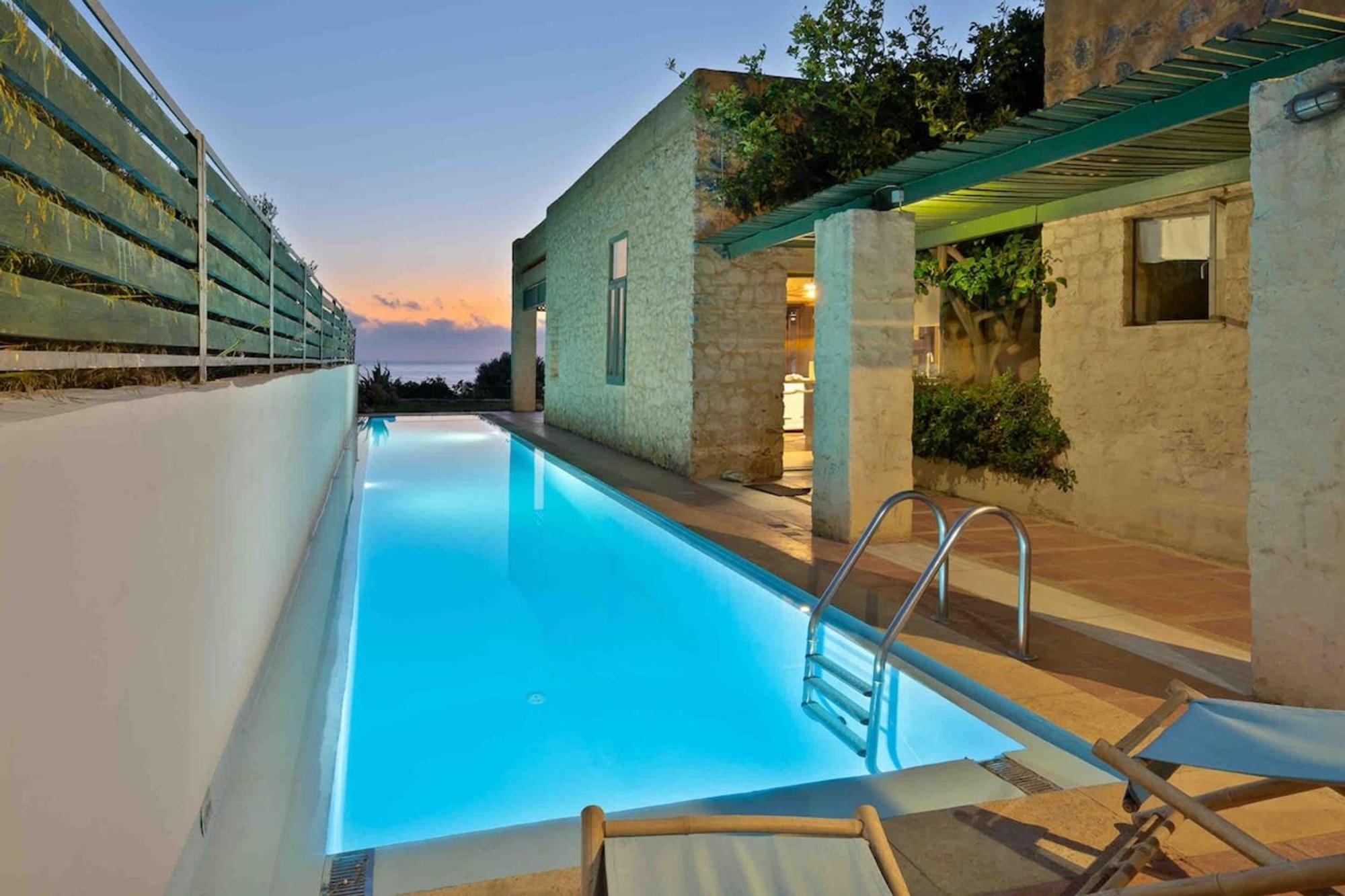 Villa Mediterranea, With Heated Pool Livadia  Eksteriør bilde